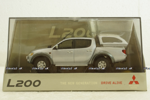 Mitsubishi L200 2007, silver, SunStar 1:43