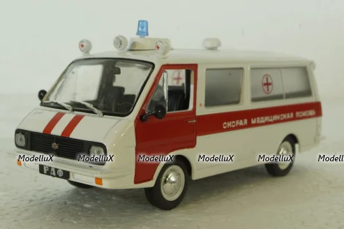 Раф-22031, Скорая помощь, белая, Автолегенды СССР 1:43