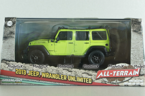 Jeep Wrangler Unlimited All-Terrain 2013, green, 86000-J, Greenlight 1:43
