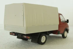 Газ-3302 Газель, с тентом, красный/серый, Автолегенды СССР 1:43