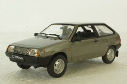 Ваз-2108, Спутник, серебристый металлик, Автолегенды СССР 1:43