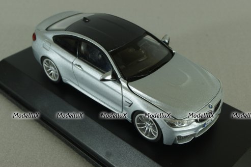 BMW M4 Coupe (F82) 2014, silver, Herpa 1:43