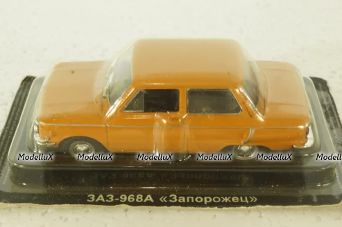 Заз-968А Запорожец, оранжевый, Автолегенды СССР, Deagostini 1:43