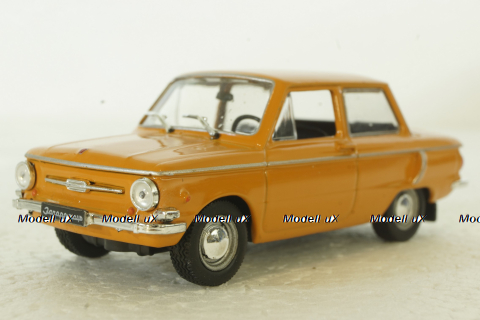 Заз-968А, запорожец, оранжевый, Автолегенды СССР 1:43