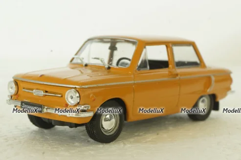 Заз-968А Запорожец, оранжевый, Автолегенды СССР, Deagostini 1:43