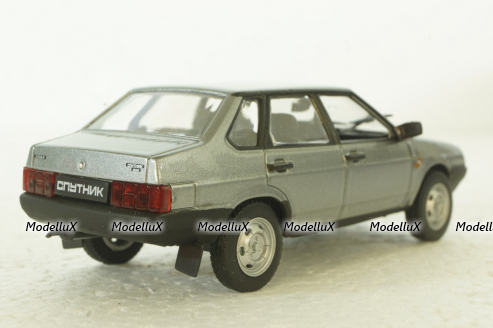 Ваз-21099 (Лада спутник), серый, Автолегенды СССР №54, 1:43