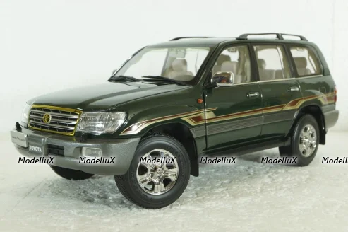 Toyota Land Cruiser 100, 2003 green, Paudi 1:18