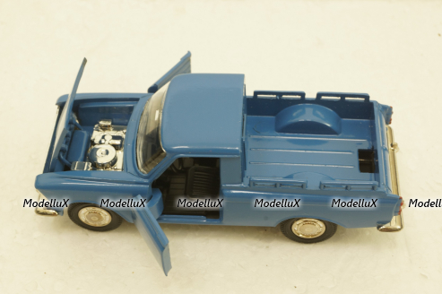 Москвич-пикап, синий, Агат 1:43