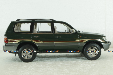 Toyota Land Cruiser 100, 2003 green, Paudi 1:18