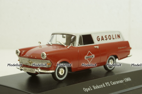 Opel Rekord P2 Caravan 1960, red, Starline 1:43