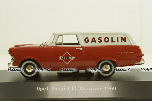 Opel Rekord P2 Caravan 1960, red, Starline 1:43