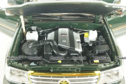 Toyota Land Cruiser 100, 2003 green, Paudi 1:18
