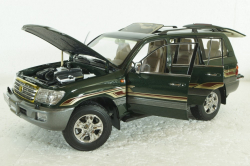 Toyota Land Cruiser 100, 2003 green, Paudi 1:18