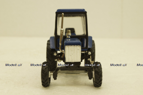 МТЗ-80 Трактор Беларусь, синий, Торговый дом МТЗ-ЕлАЗ  1:43 Хром!