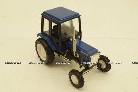 МТЗ-80 Трактор Беларусь, синий, Торговый дом МТЗ-ЕлАЗ  1:43 Хром!