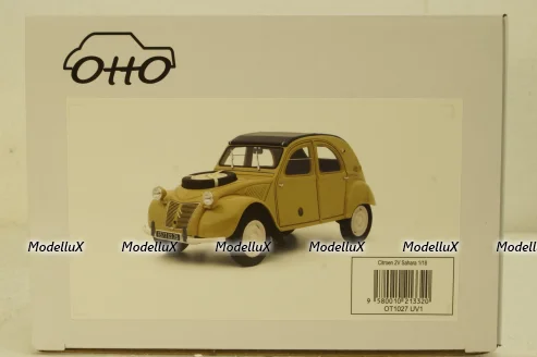 Citroen 2cv Sahara, jaune panama, OT1027, OttO 1:18
