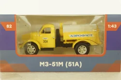 МЗ-51М топливозаправщик "Аэрофлот" на шасси Газ-51А, Легендарные грузовики СССР №82, 1:43