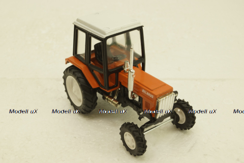 МТЗ-80 Трактор Беларусь, оранжевый, Торговый дом МТЗ-ЕлАЗ  1:43 хром!