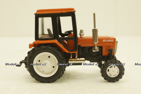 МТЗ-80 Трактор Беларусь, оранжевый №2, Торговый дом МТЗ-ЕлАЗ  1:43 хром!
