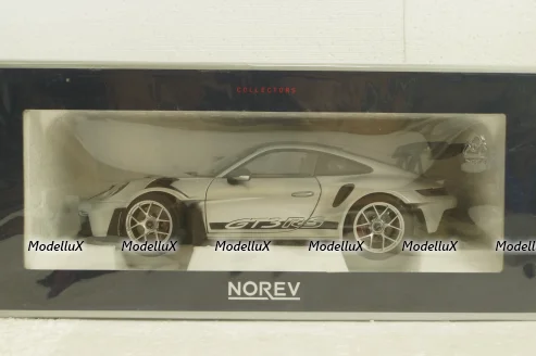 Porsche 911 GT3 RS, GT-Silvermetallic, 2022, 187366, Norev 1:18