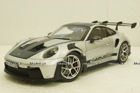 Porsche 911 GT3 RS, GT-Silvermetallic, 2022, 187366, Norev 1:18