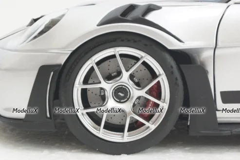 Porsche 911 GT3 RS, GT-Silvermetallic, 2022, 187366, Norev 1:18