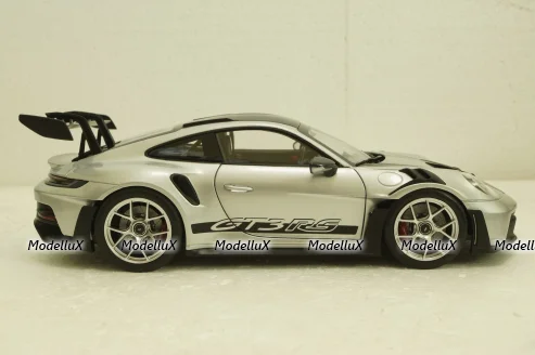 Porsche 911 GT3 RS, GT-Silvermetallic, 2022, 187366, Norev 1:18
