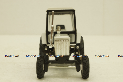 МТЗ-80 Трактор Беларусь, белый, Торговый дом МТЗ-ЕлАЗ  1:43 хром!