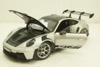 Porsche 911 GT3 RS, GT-Silvermetallic, 2022, 187366, Norev 1:18