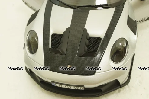 Porsche 911 GT3 RS, GT-Silvermetallic, 2022, 187366, Norev 1:18