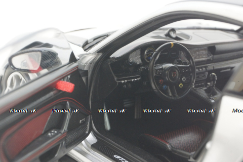 Porsche 911 GT3 RS, GT-Silvermetallic, 2022, 187366, Norev 1:18