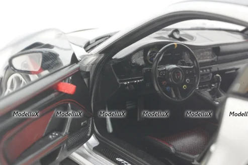 Porsche 911 GT3 RS, GT-Silvermetallic, 2022, 187366, Norev 1:18