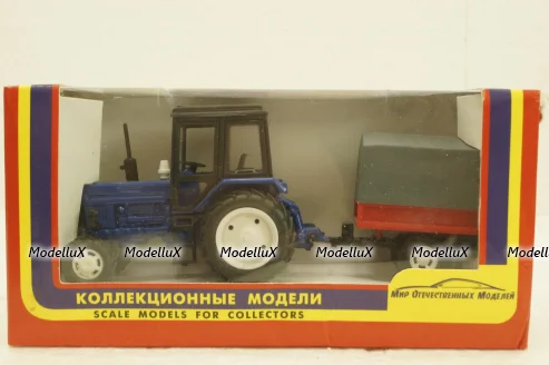 МТЗ-80 Трактор Беларусь с прицепом, Торговый дом МТЗ-ЕлАЗ  1:43