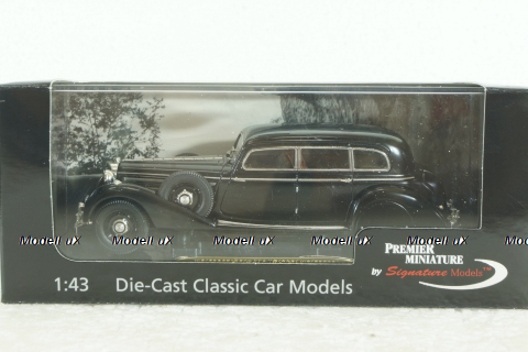 Mercedes 770 "Grosser Mercedes" Pulman Limousine 1938, black, PM43701, Signature Models 1:43