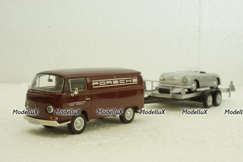 Volkswagen T2a + trailer Porsche,  11263, Premium Classixxs 1:43 