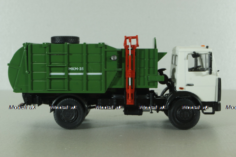 МКМ-35 (5337) мусоровоз МКМ-35, на шасси Маз-5337, Автоистория 1:43