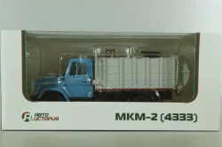МКМ-2 (4333) мусоровоз МКМ-2, на шасси Зил-4333, син/серый, Автоистория 1:43