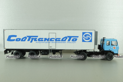 МАЗ-5432 тягач c полуприцепом-рефрижератором KlegeFrance, синий, SSM1561, SSM 1:43