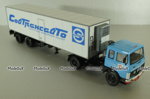 МАЗ-5432 тягач c полуприцепом-рефрижератором KlegeFrance, синий, SSM1561, SSM 1:43