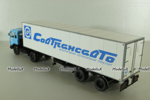 МАЗ-5432 тягач c полуприцепом-рефрижератором KlegeFrance, синий, SSM1561, SSM 1:43