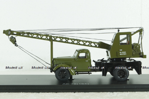 Автокран АК-75 (на шасси ЗИЛ-164) хаки, SSM1130, SSM 1:43