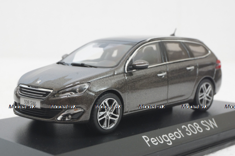 Peugeot 308 SW 2014, brown, 473737, Norev 1:43