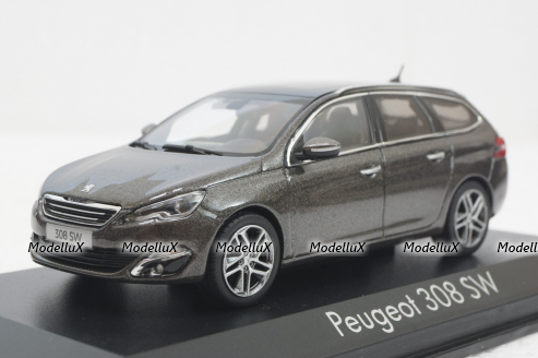 Peugeot 308 SW 2014, brown, 473737, Norev 1:43