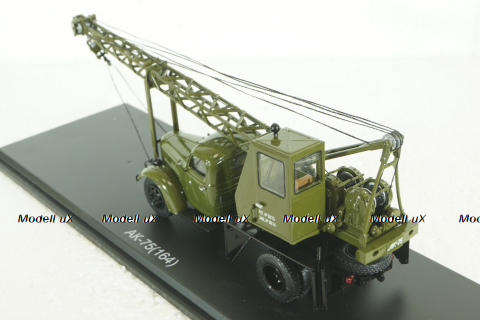 Автокран АК-75 (на шасси ЗИЛ-164) хаки, SSM1130, SSM 1:43