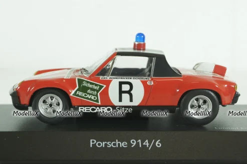 Porsche 914/6, Rennstrecken-Sicherung, 1973 Norisring, Schuco 1:43