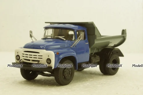 Зил-ММЗ-555 самосвал синий/серый, АвтоИстория 1:43