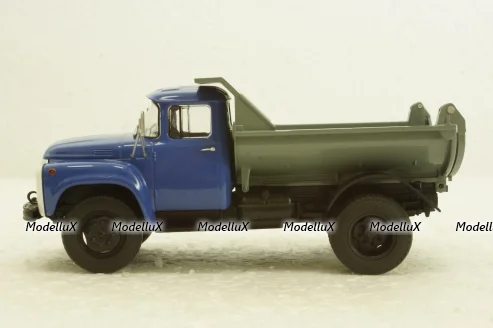 Зил-ММЗ-555 самосвал синий/серый, АвтоИстория 1:43