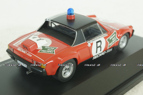 Porsche 914/6, Rennstrecken-Sicherung, 1973 Norisring, Schuco 1:43