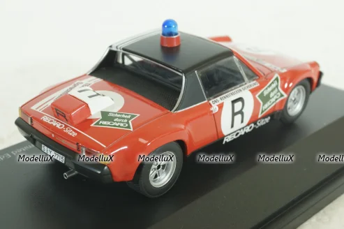 Porsche 914/6, Rennstrecken-Sicherung, 1973 Norisring, Schuco 1:43