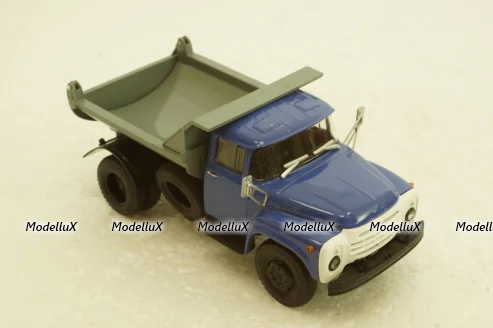Зил-ММЗ-555 самосвал синий/серый, АвтоИстория 1:43
